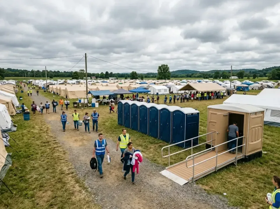 disaster-relief-camp-restrooms-010 — frequently asked questions, Dumpster & Portable Bathrooms Rental in Meadowood, PA